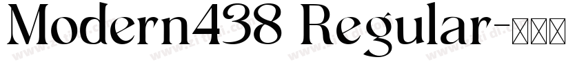 Modern438 Regular字体转换